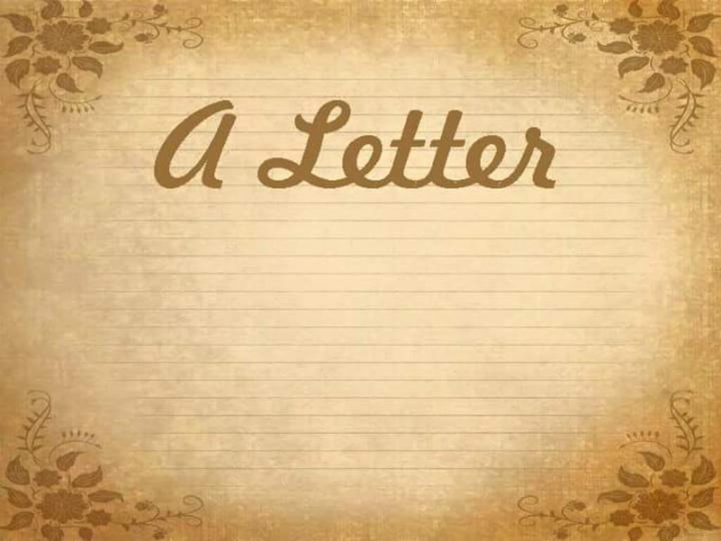 a letter 